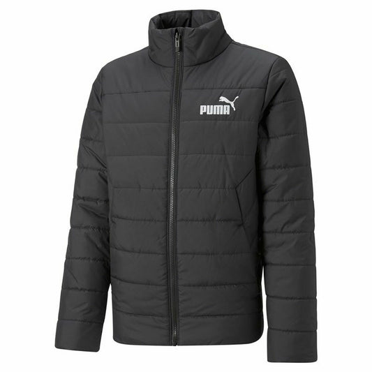 Children's Sports Jacket Puma Essentials Padded Black-0