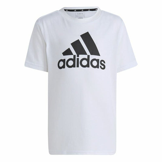 Unisex Short Sleeve T-Shirt Adidas Lk Bl Co White-0