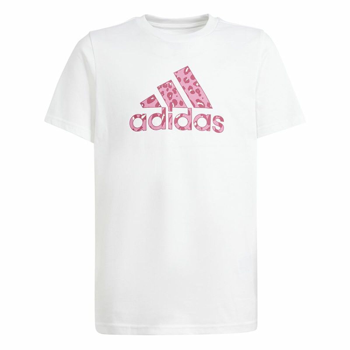 Child's Short Sleeve T-Shirt Adidas G Animal White-0