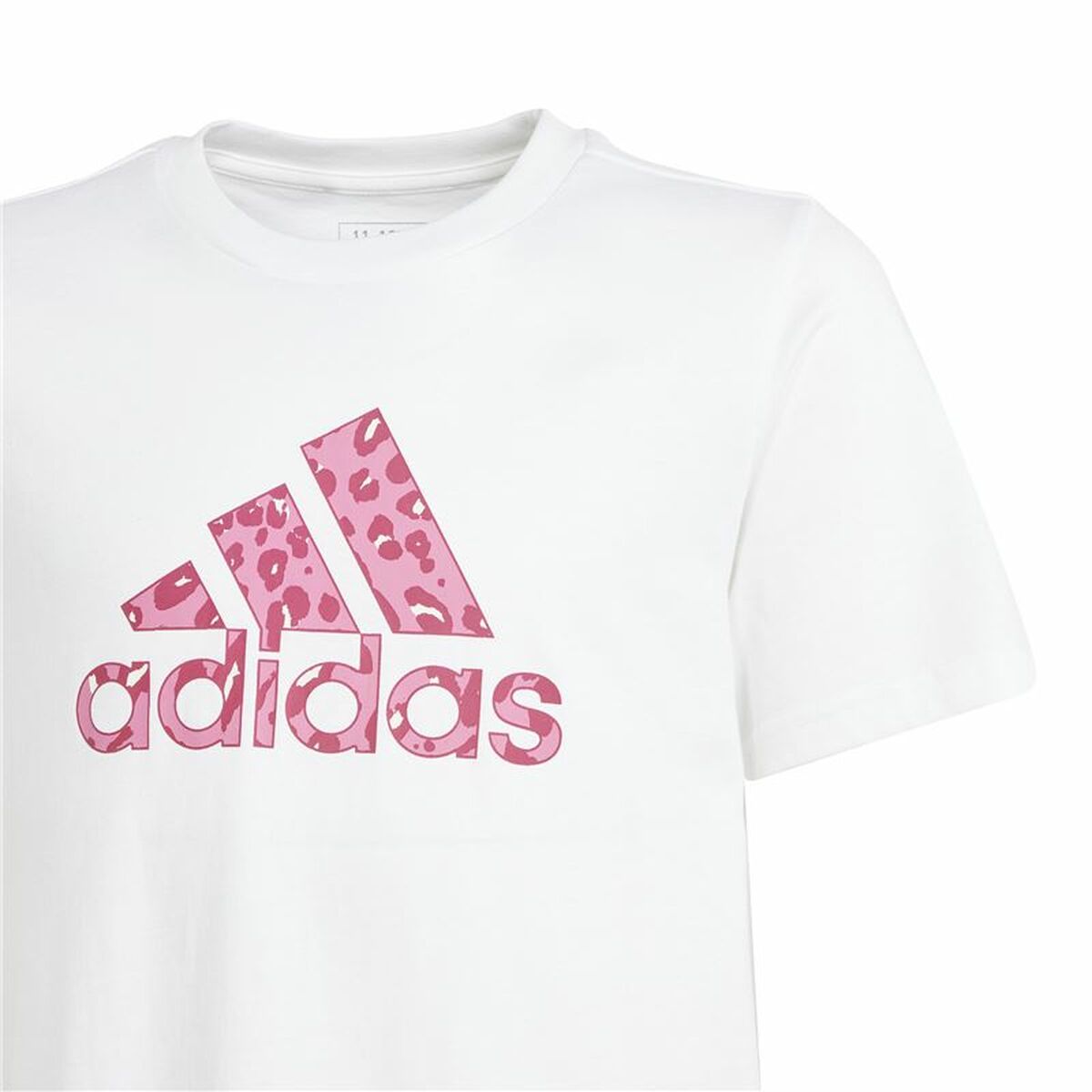 Child's Short Sleeve T-Shirt Adidas G Animal White-3
