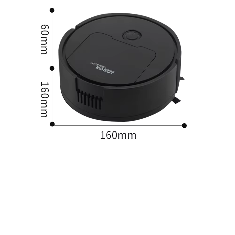 NNEOBA Fully Automatic 3-in-1 Sweeping Robot | Black-2