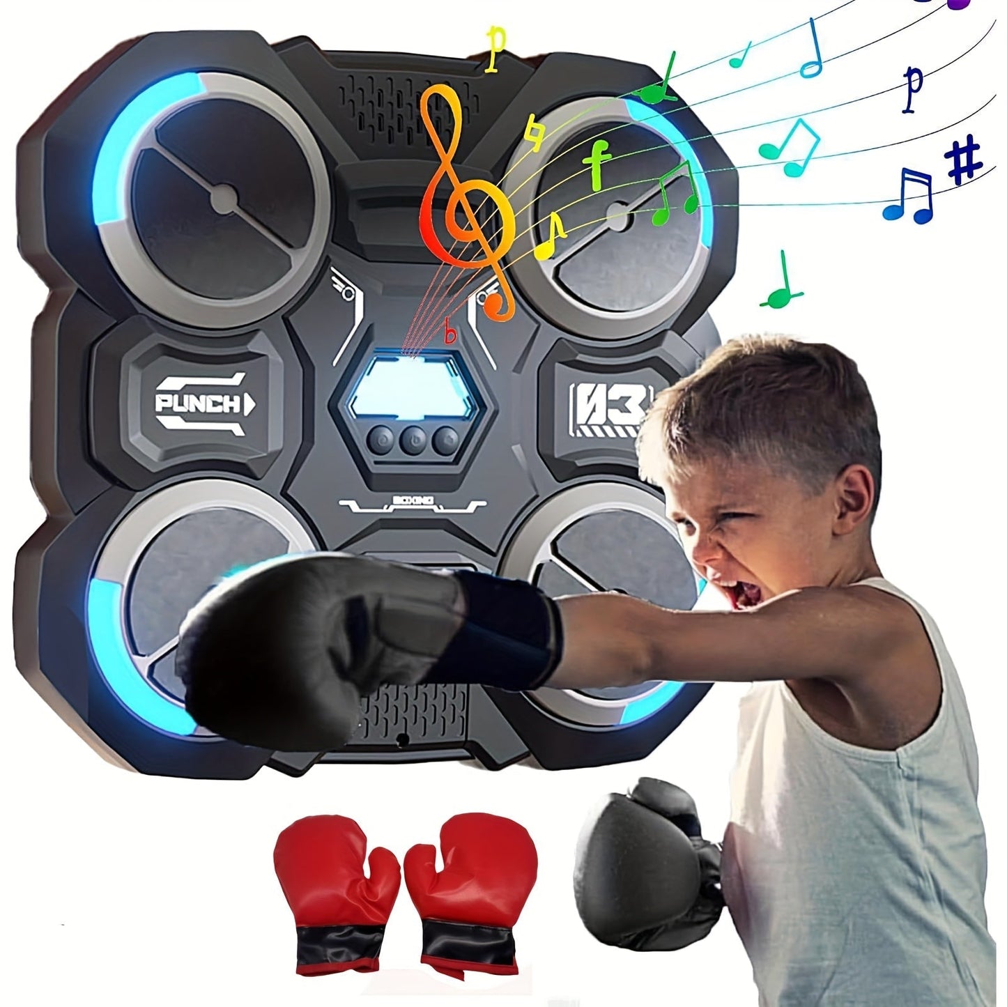 Wall-Mounted 4-Target Smart Boxing Machine Set-1