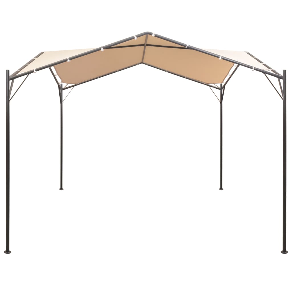 NNEVL Gazebo Pavilion Tent Canopy 3x3 m Steel Beige-1