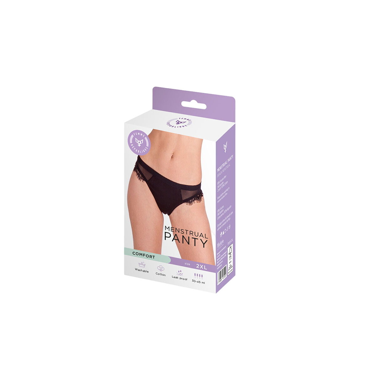 Menstrual panties Femme Republique Black-0