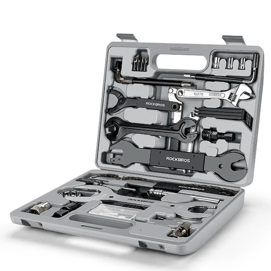 NNEOBA 44-in-1 Bicycle Repair Tool Kit Maintenance Set Grey-0