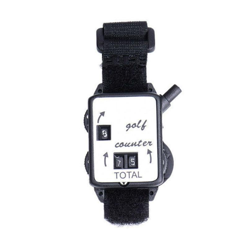 NNEIDS Black Portable Golf Watch With Manual Counter