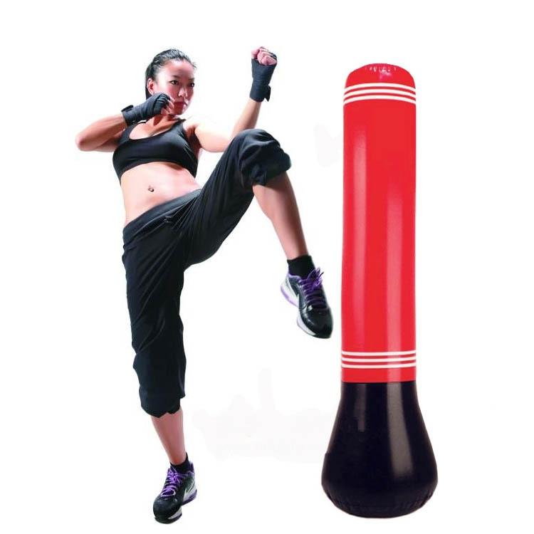 NNEDSZ 1.5M Inflatable Punching Bag For Adults And Children - Pvc Boxing Column Tumbler-0