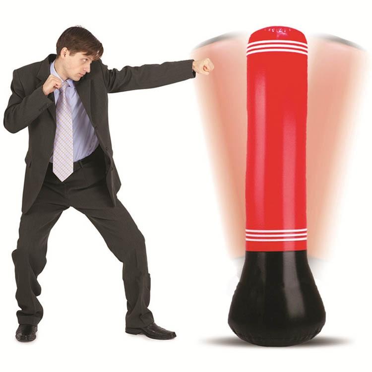 NNEDSZ 1.5M Inflatable Punching Bag For Adults And Children - Pvc Boxing Column Tumbler-4