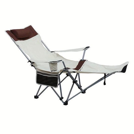 NNETM Iron Beach Chair Folding Outdoor Recliner-0